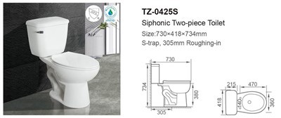 Dvodelno zahodno stranišče